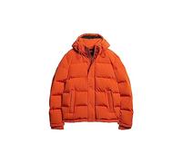 Superdry COAT EVEREST SHORT HOODED PUFFER Pureed Pumpkin Orange L MAN, Pureed Pumpkin Orange, L
