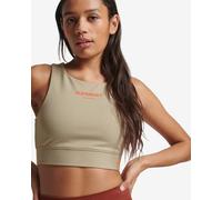 Superdry Code Core Sport Bra Beige Orange Women - L
