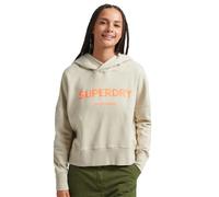 Women's short hooded sweatshirt Superdry Core Sport Beige L
