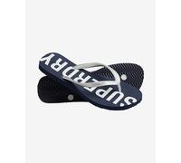 Superdry Womens Code Essential Flip Flops - Navy Rubber - Size Small