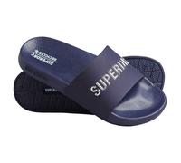 Superdry Code Logo Vegan Pool Slides Blue EU 38-39 Women