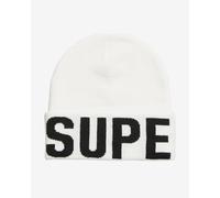 Superdry Code MTN Knitted Beanie White Black