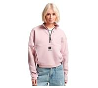 Superdry Code Tech Half Zip Sweatshirt Pink S Women