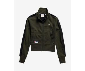 Superdry Code Track Half Zip Sweatshirt Dark Green Women - XS