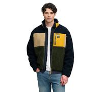 Superdry Colour Block Retro Fleece Full Zip Sweatshirt