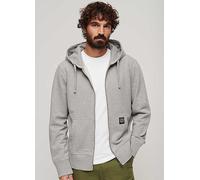 Superdry Contrast Stitch Relax Zip Hoodie Light Grey Marl