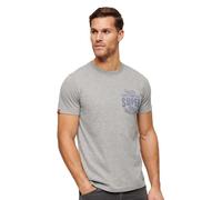 Superdry Copper Label Chest Graphic Short Sleeve T-shirt Grey XL Men