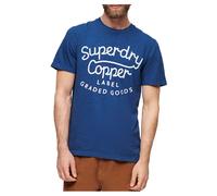 Superdry Copper Label Script Short Sleeve T-shirt Blue 2XL Man