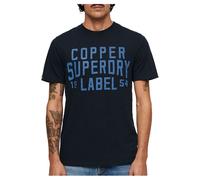 Superdry Copper Label Workwear Short Sleeve T-shirt Blue L Men