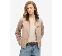 Superdry Cord Collar Ranch Jacket, Beige, Size 12, Women Beige
