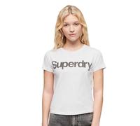 Superdry Core Logo City Fitted Short Sleeve T-shirt White S Women