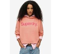 Superdry Coro Logo City Sweatshirt- Pink, Pink, Size 8, Women Pink