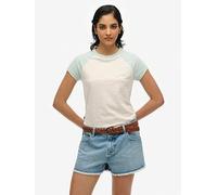 Superdry Cotton Essential Logo Raglan T-Shirt, Multi, Size 10, Women Print