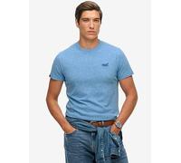 Superdry Cotton Essential Logo T-Shirt, Blue, Size L, Men Blue