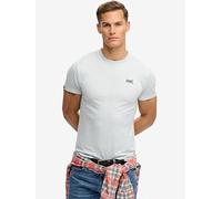 Superdry Cotton Essential Logo T-Shirt, Light Blue, Size S, Men Light Blue