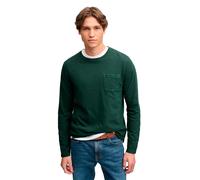 Superdry Cotton Linen Pocket Sweater Green 2XL Men