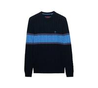 Superdry Cotton Stripe Cable Jumper Sweater