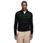 Superdry Cotton Stripe Knit Half Zip Sweater