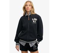 Superdry Country Club Bomber Full Zip Sweatshirt Black XL Woman