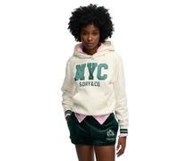 Women's hooded sweatshirt Superdry Country Club Varsity Beige S