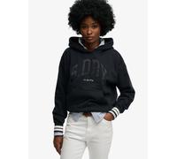 Superdry Country Club Varsity Hoodie, Blue, Size 10, Women Blue