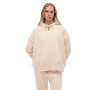 Women's zip-up velvet hoodie Superdry Country Club Rose L