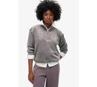 Superdry Country Club Velour Half Zip Sweatshirt