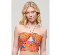 Superdry Crop Cut Out Sleeveless Top Orange L Woman