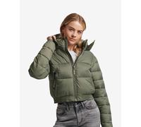 Superdry Crop Hooded Fuji Jacket Green Women - XXL