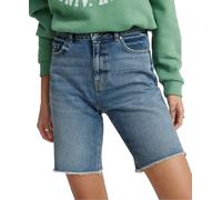 SUPERDRY Denim Shorts Womens 30'' UK 10 Bermuda Boy Cut off Jeans