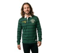 Long sleeve striped double emblem polo Superdry Rugby Vert XL