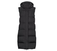 Superdry Duffel coats LONGLINE HOODED PUFFER GILET in Black UK 10