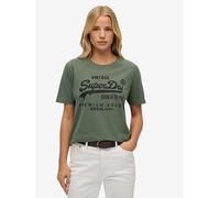 Superdry Embellished VL Relaxed Tee, Green, Size 14, Women Green