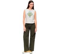 Superdry Embroidered Cargo Cargo Pants Green 28 Woman