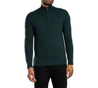 Superdry Ess LW Wool Blend 1/2 Zip Knit, Deep Pine Green - L