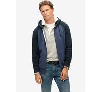 Superdry Essential Baseball Zip Hoodie - Navy, Navy, Size Xl, Men Navy