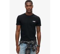 Superdry Essential Contrast Embroidered T-Shirt, Black, Size L, Men Black