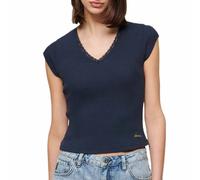 Superdry Essential Lace Trim Short Sleeve V Neck T-shirt