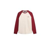 Superdry Essential Logo Baseball Long Sleeve T-Shirt 2XL White