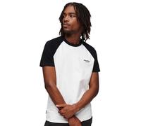 Superdry Essential Logo Baseball Short Sleeve T-shirt White S Men