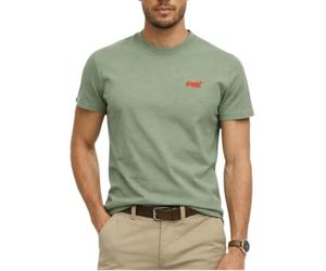 Superdry Essential Logo EMB Tee M1011245A Laurel Khaki/Red L