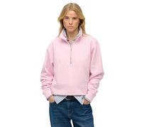 Superdry Essential Logo Embroidered Half Zip Sweatshirt Pink XS Woman