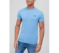 Superdry Essential Logo Embroidered T-Shirt, Blue, Size M, Men Blue