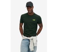 Superdry Essential Logo Embroidered T-shirt -dark Green, Yellow, Size 2Xl, Men Yellow