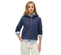 Women's zip-up hoodie Superdry Logo Essential Bleu S