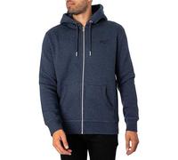 Superdry Essential Logo Full Zip Sweatshirt Blue S Men