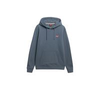 Superdry Essential Logo Half Brushed Hoodie (UK, Alpha, M, Regular, Regular, Stormy Weather Blue)