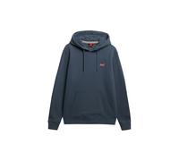 Superdry Essential Logo Half Brushed Hoodie (UK, Alpha, M, Regular, Regular, Stormy Weather Blue)