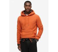 Superdry Essential Logo Hoodie- Orange, Brown, Size S, Men Brown