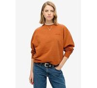 Superdry Essential Logo Overdyed Sweatshirt, Orange, Size 8, Women Orange